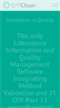 Mobile Screenshot of effichem.com